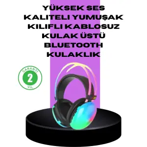 RGB Aydınlatmalı Kablosuz Bluetooth Oyuncu Kulaklığı