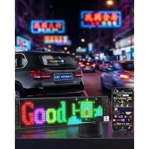 RGB Kayan Yazı LED Panel Telefon Kontrollü Animasyonlu Akıllı Ekran