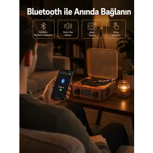 Saatli Gece Işıklı Hoparlör – Modern ve Vintage Tasarım Yeni Nesil