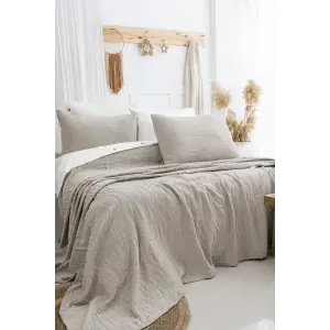 Şaheser Home Collection Yatak Örtüsü Çift Kişilik Janna Bej