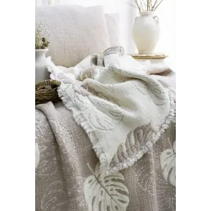 Şaheser Home Collection Yatak Örtüsü Seti Çift Kişilik Forest Bej