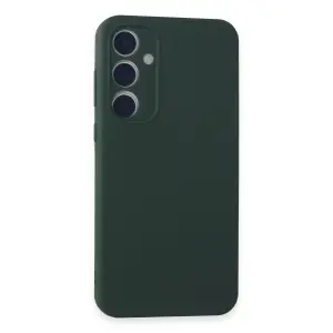 Samsung Galaxy A35 5g Kılıf First Silikon - Koyu Yeşil