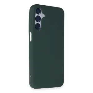 Samsung Galaxy M15 Kılıf First Silikon - Koyu Yeşil