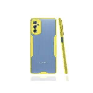 Samsung Galaxy M52 5g Kılıf Platin Silikon - Sarı
