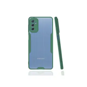 Samsung Galaxy M52 5g Kılıf Platin Silikon - Yeşil