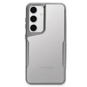 Samsung Galaxy S24 Kılıf Boyi Silikon Kapak - Gümüş
