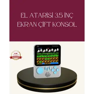 Şarjlı 3.5 İnç Retro Oyun Konsolu