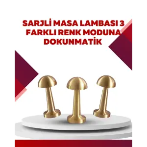 Şarjlı Dimmerli LED Masa Lambası – 4-8 Saat Aydınlatma