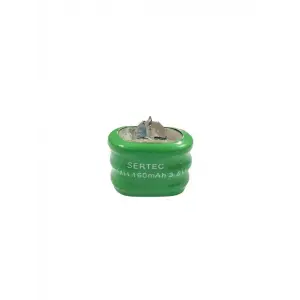 Sertec - 3.6v 3s1p 160 Mah 2 Pin Nı-mh Buton Pil