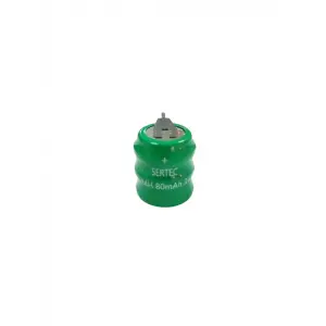 Sertec - 3.6v 3s1p 80 Mah 2 Pin Nı-mh Buton Pil