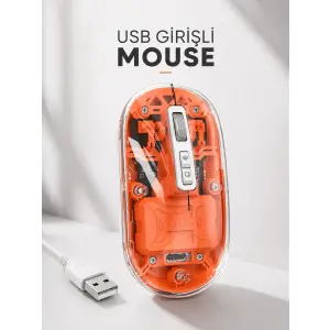 Sessiz Kablosuz USB Girişli Mouse Fare Yüksek Performanslı