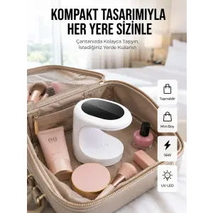 Seyehat Tipi Mini Oje Kurutucu Ultraviole Mor Işık Protez Tırnak Kurutucu