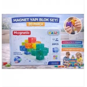 SH59837 MAGNET KÜP YAPI BLOK SETİ 20 PARÇA-ZRV