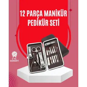 Şık ve Dayanıklı Çok Amaçlı Kişisel 12 Bakım Seti