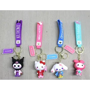 Silikon Kuromi, Hello Kitty, My Melody Anahtarlık