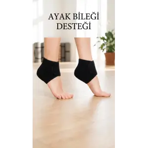 Silikon Tabanlı 2li Ortopedik Çorap Seti Topuk Dikeni ve Nasır Destekli