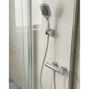 Siyah Duş Başlığı Seti Spiral Hortumlu El Duşu ve Duvar Askısı Banyo Seti