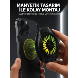 Soğutma Teknolojili RGB Işıklı Telefon Soğutucu