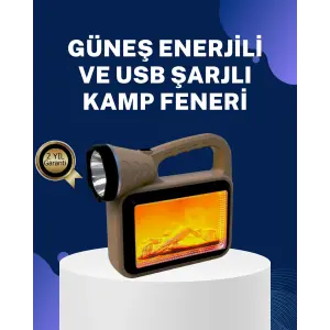 Solar Alev Lambası – Kamp, Bahçe ve Dış Mekan İçin