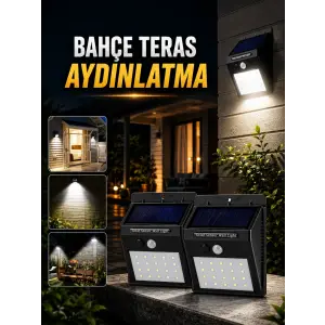 Solar Lamba Giriş, Bahçe Yol Avlu Hareket Sensörlü Led