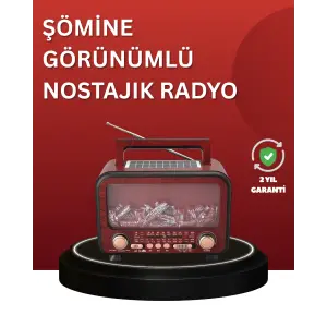 Solar Panelli Alev Işıklı Bluetooth Hoparlör – Çoklu Giriş, Uzun Pil Ömrü