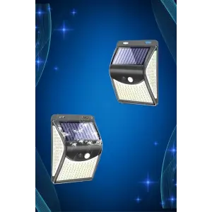 Solar Sensörlü Duvar Lambası Bahçe Lamba 20 Led Işık