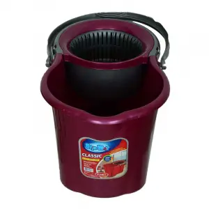 Spin Mop Temizlik Seti 360 Derece Döner Başlıklı Kova+Mop+Paspas+Sap Karışık Renk