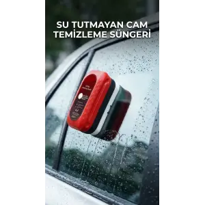 Su Tutmayan Araç Camı Temizleme Süngeri - Etkili Temizlik