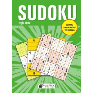 Sudoku Yeşil  - Üç Farklı Zorluk Seviyesi 159 Bulmaca