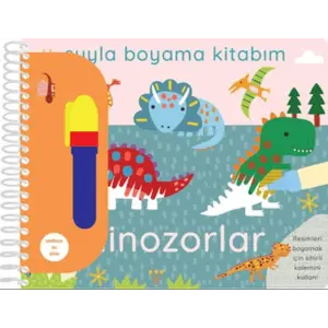 Suyla Boyama Kitabım - Dinozorlar