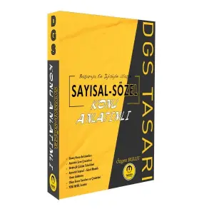 Tasarı DGS Sayısal Sözel Yetenek Konu Anlatımı Tek
