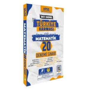Tasarı Yayınları KPSS Matematik Dev Kadro Türkiye sı 20 Deneme