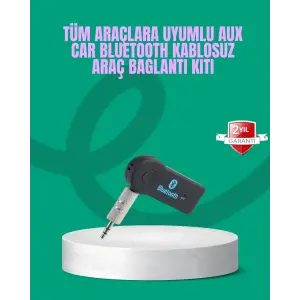 Taşınabilir Bluetooth AUX Araç Müzik ve Konuşma Kiti