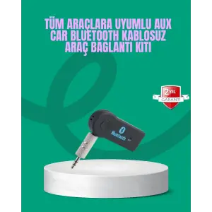 Taşınabilir Bluetooth AUX Araç Müzik ve Konuşma Kiti