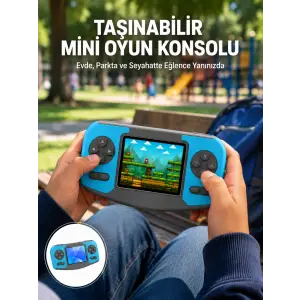 Taşınabilir Mini Video Oyun Konsolu Ergonomik Tasarım