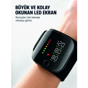 Taşınabilir Şarjlı Bilekten Tansiyon Ölçer Pratik Kullanım
