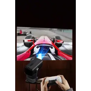 Taşınabilir Sinema Oyun Projektörü Akıllı Projeksiyon Android 11
