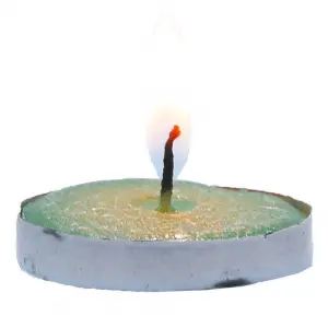 Tea Lights Yeşil Mum 5 li 1 Paket
