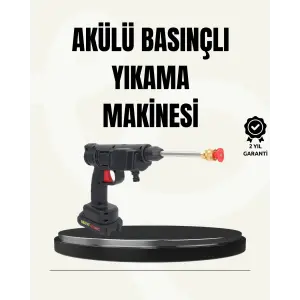 TEK BATARYALI 48V Şarjlı Basınçlı Yıkama Makinesi