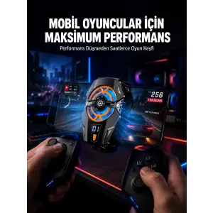 Telefon Soğutucu Radyatör Type-C Bağlantılı 2 Kademeli Dijital Kontrollü
