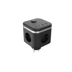 Termal Akım Korumalı Isıya Dalı 3’lü Duvar Tipi Priz 2x Usb 2x Typce 3680 W