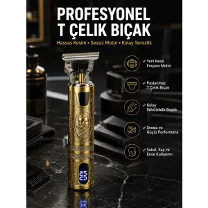 Tıraş Makinesi Çizik Tıraş Paslanmaz Çelik Uzun Ömürlü Şarjlı