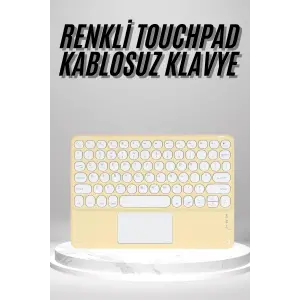 Touchpad Uyumlu Bluetooth Klavye Slim Kablosuz Wifi Q Klavye