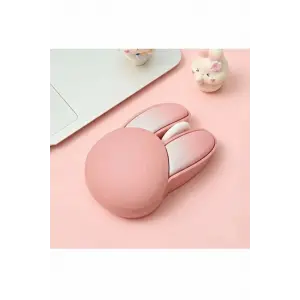 Tşan Figürlü Kablosuz Mouse Pil Dahil Etiket Hediyeli Pembe