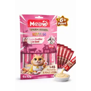 Tuklu ve Keçi Sütlü Yru Kedi a Ödül sı 6 x 12 gr