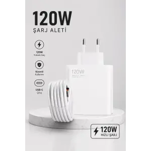 Turbo Hızlı Şarj Destekli 120W USB-C Şarj Seti