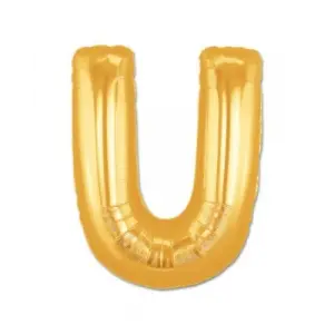U Harf Folyo Balon Altın Renk  40 inç
