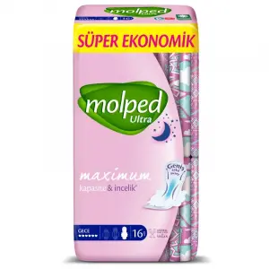 Ultra Hijyen Anatomik Gece Ped Süper Eko 16 Adet