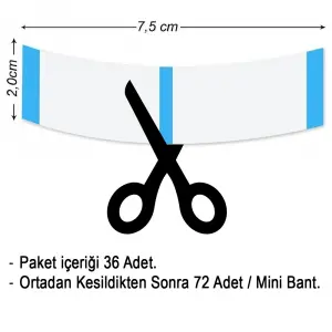 Ultra/Hold Minis Protez  Bandı 36 Adet / 72 Tabs