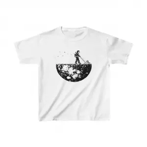 Unisex Çocuk Baskılı T-Shirt - Beyaz